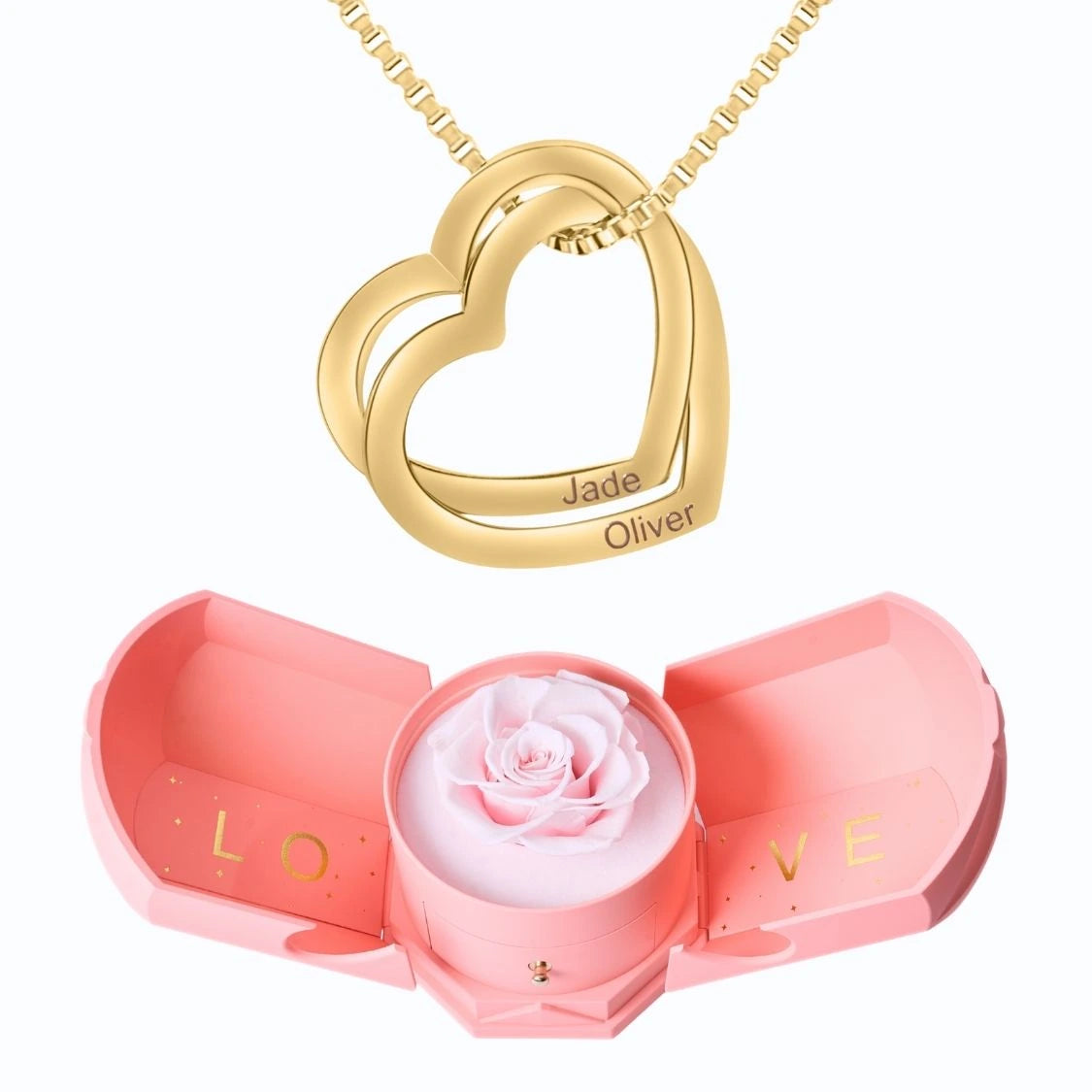 Armonía Eterna & Collar con Corazones Entrelazados