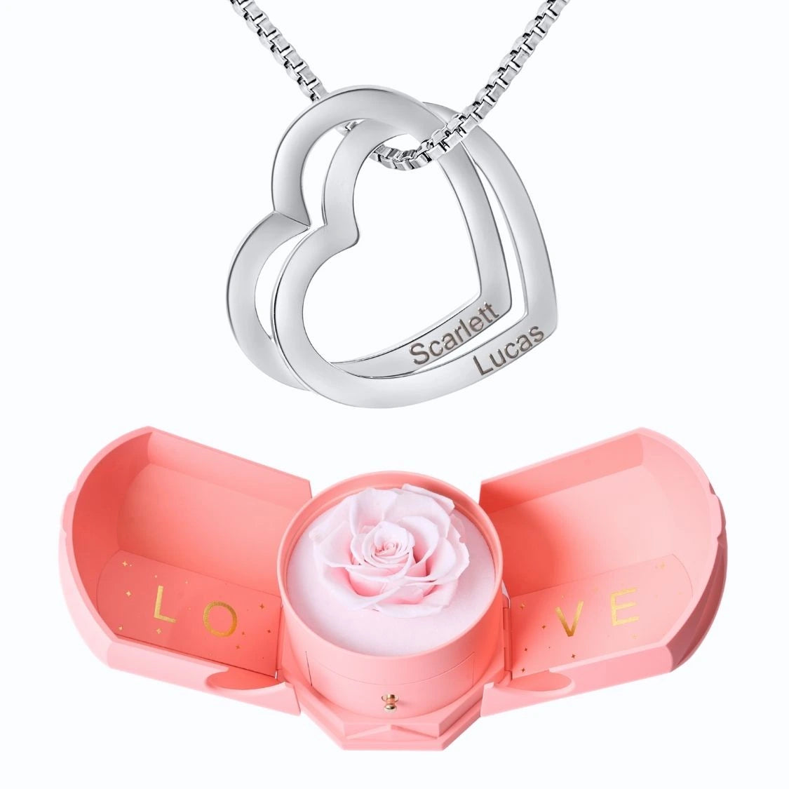 Armonía Eterna & Collar con Corazones Entrelazados