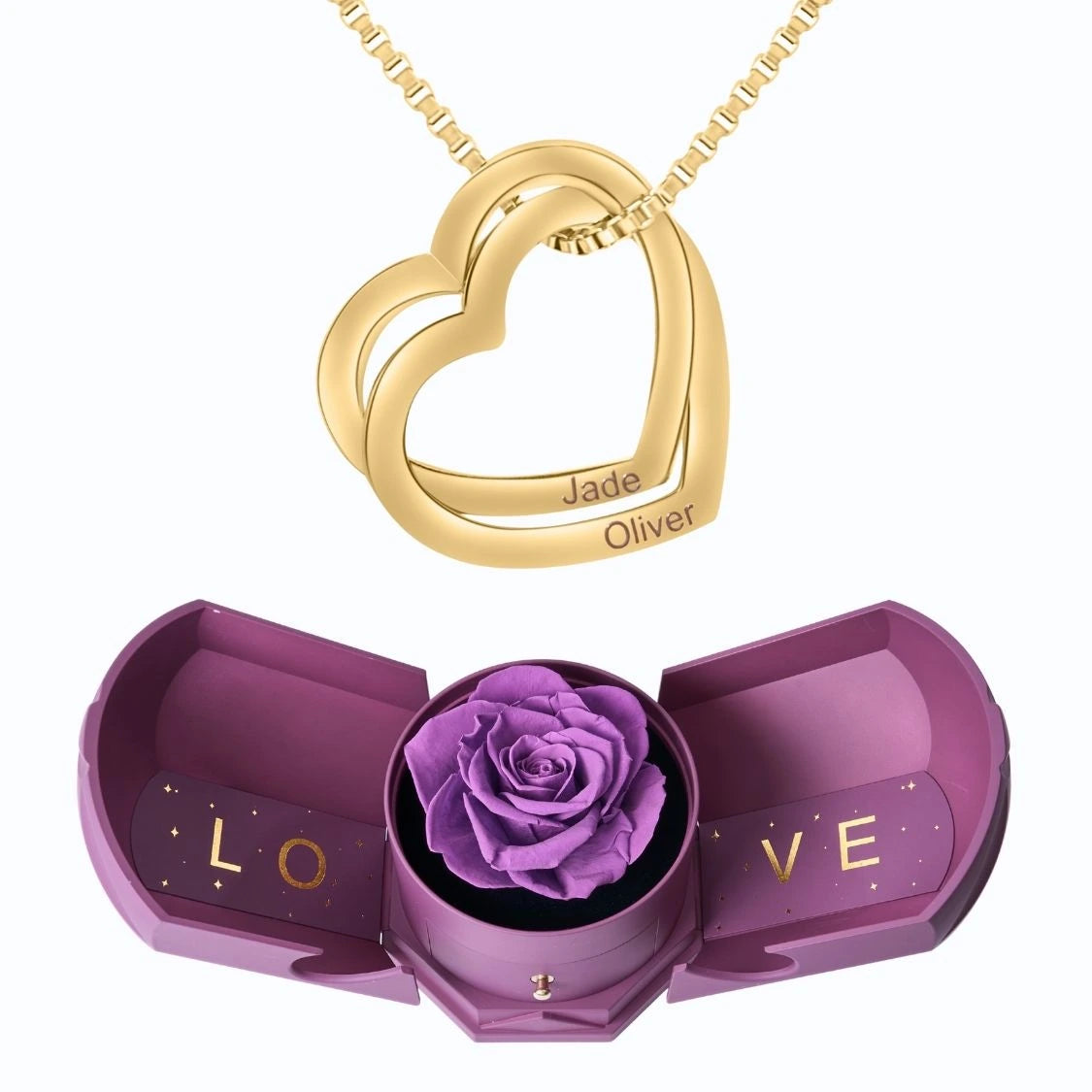 Armonía Eterna & Collar con Corazones Entrelazados