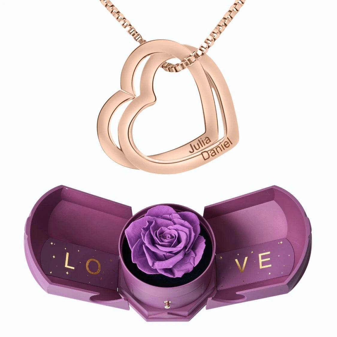 Armonía Eterna & Collar con Corazones Entrelazados