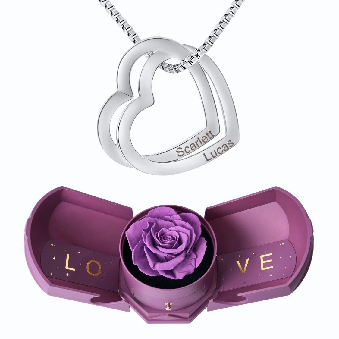 Armonía Eterna & Collar con Corazones Entrelazados
