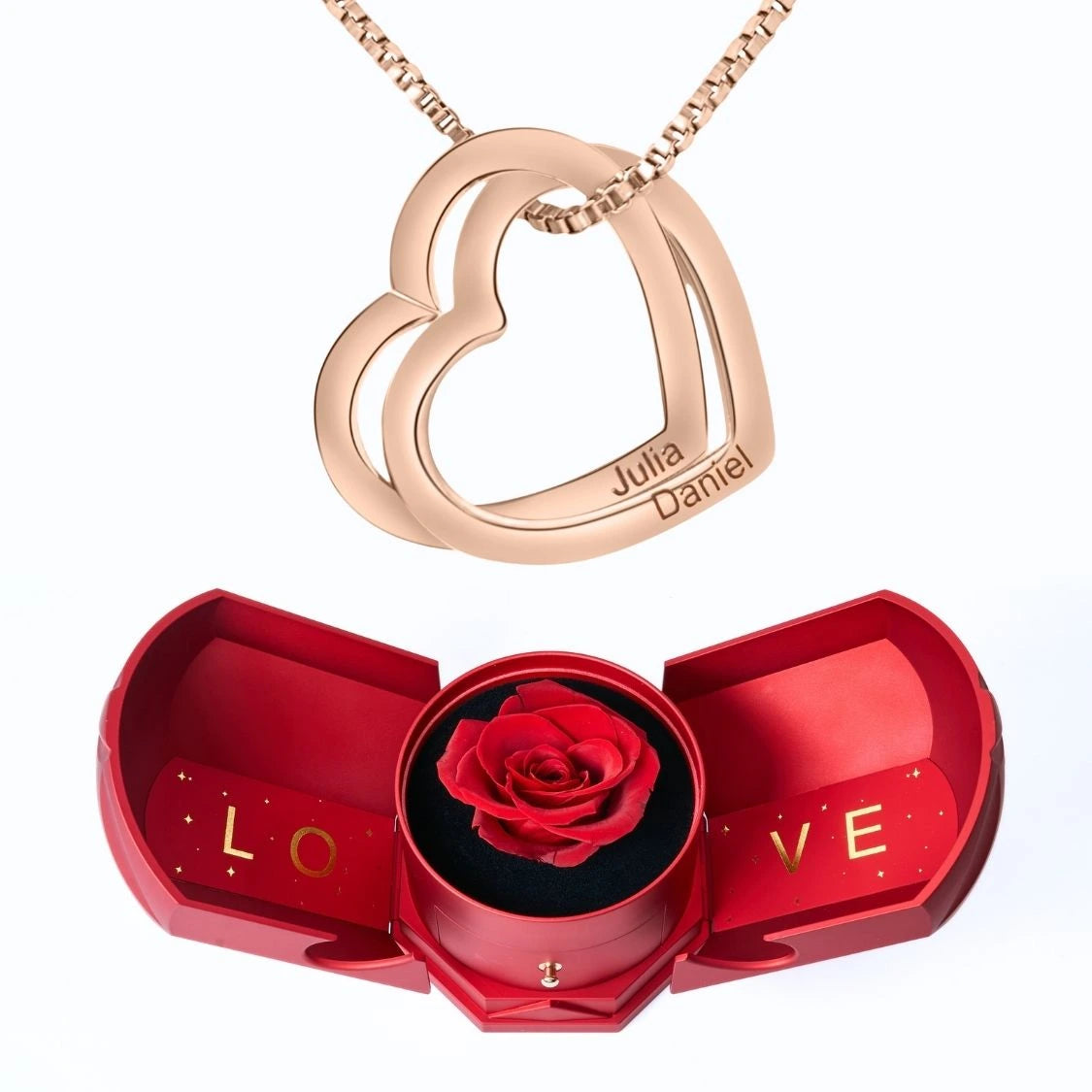 Armonía Eterna & Collar con Corazones Entrelazados