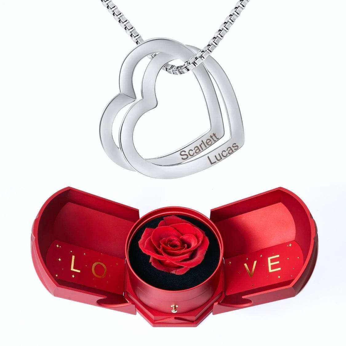 Armonía Eterna & Collar con Corazones Entrelazados