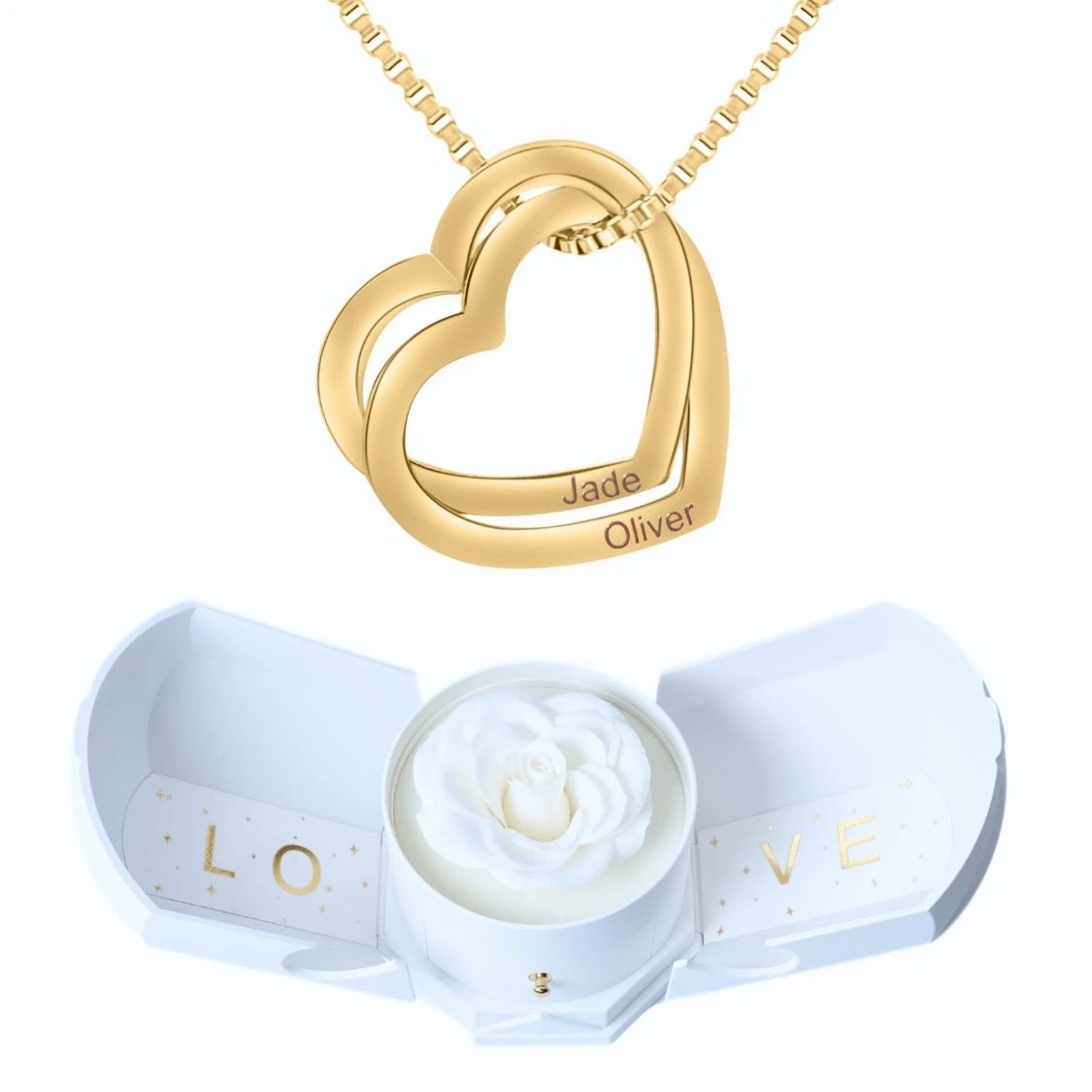 Armonía Eterna & Collar con Corazones Entrelazados