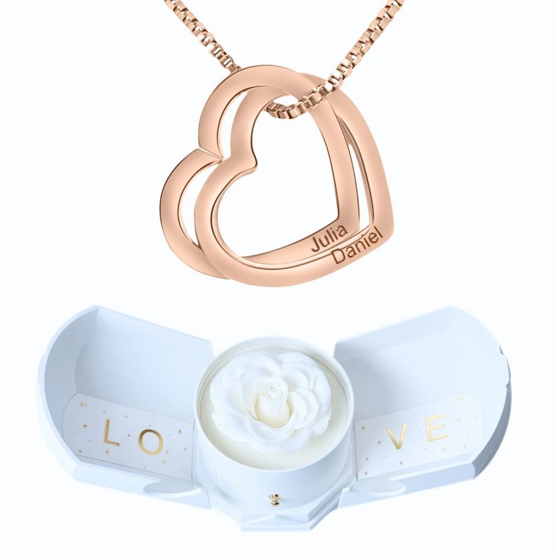 Armonía Eterna & Collar con Corazones Entrelazados