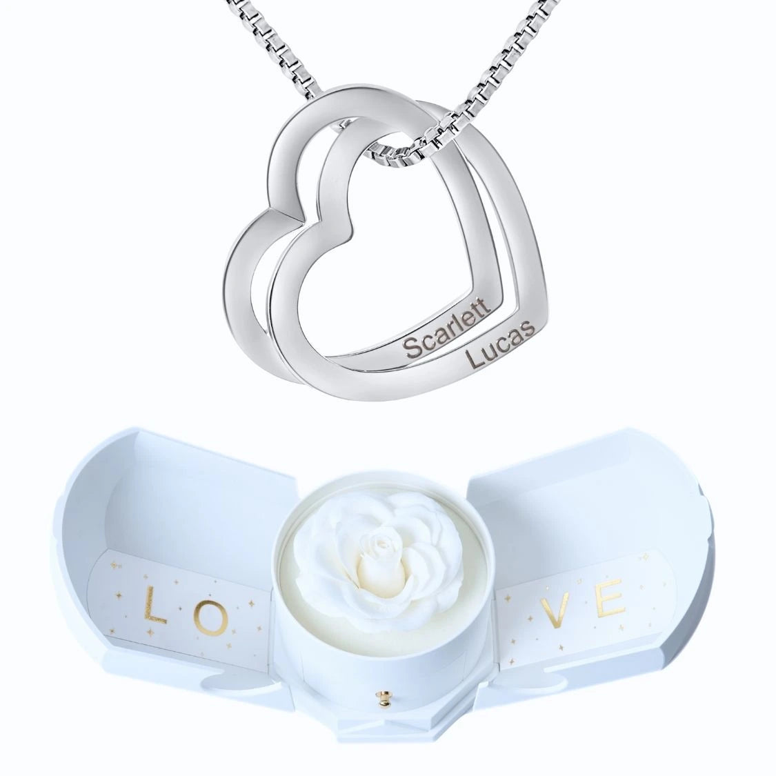 Armonía Eterna & Collar con Corazones Entrelazados