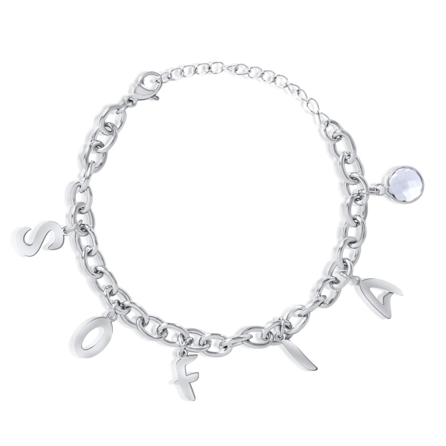 Bracelet with Letter Pendants