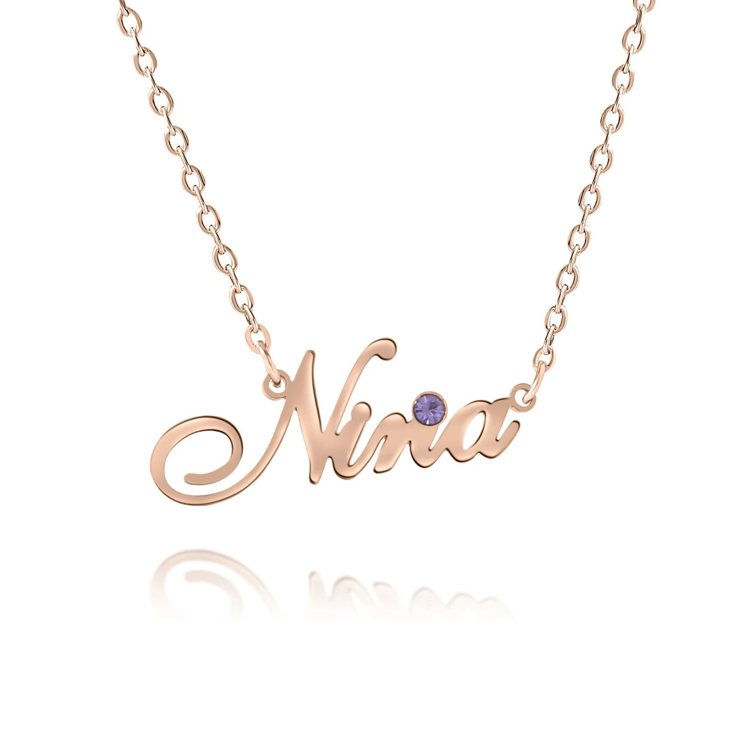Personalized Necklace with Name & Birthstone