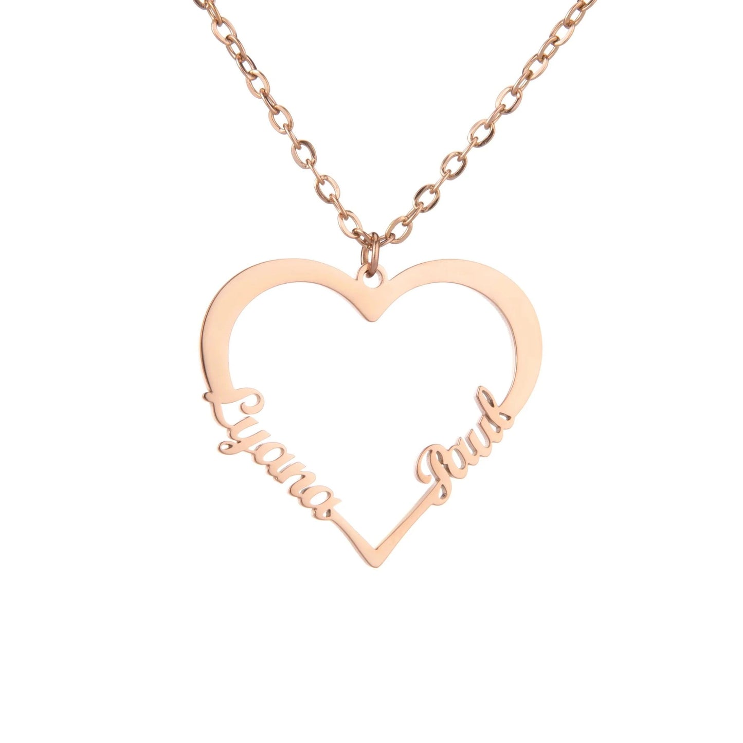 Personalized Heart Necklace