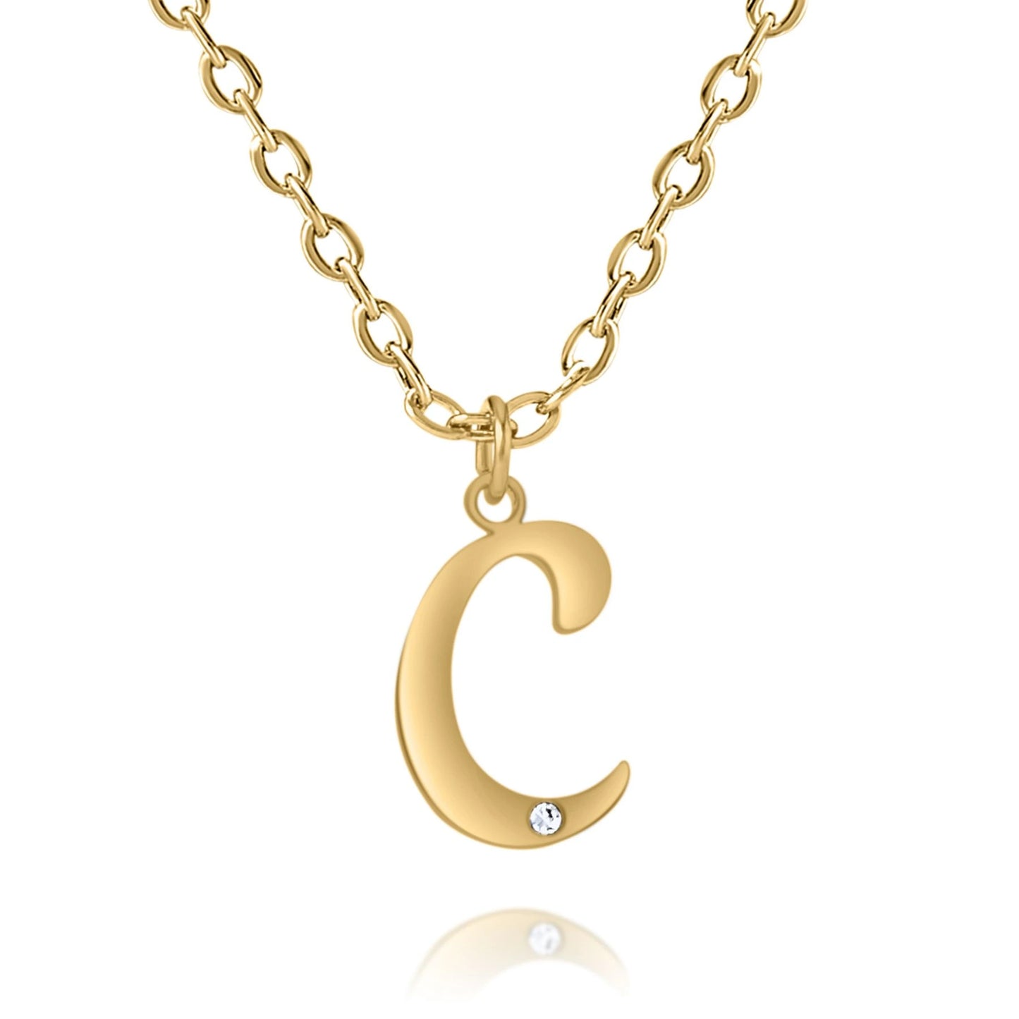 Personalized Diamond Initial Necklace