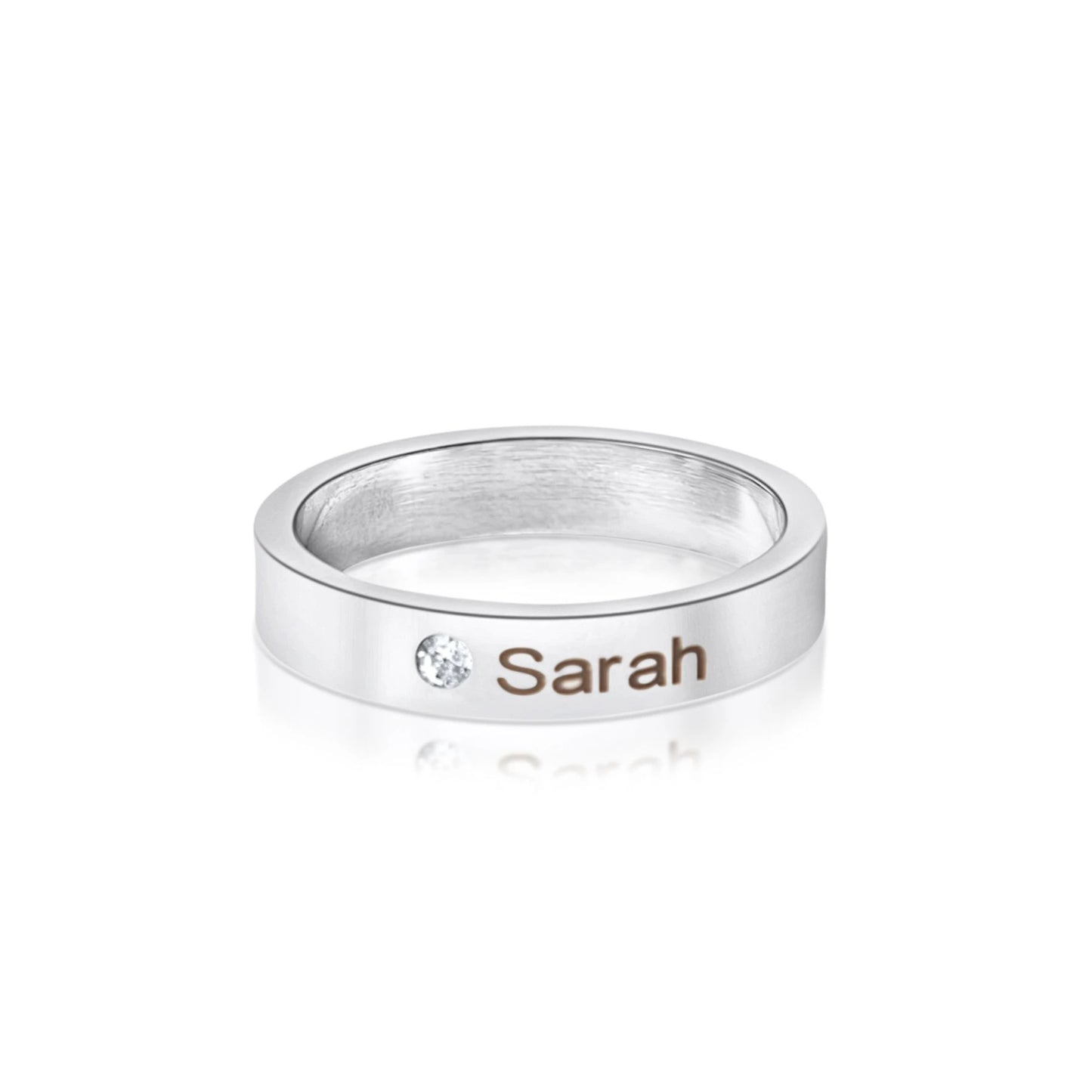 Name Birthstone Diamond Ring