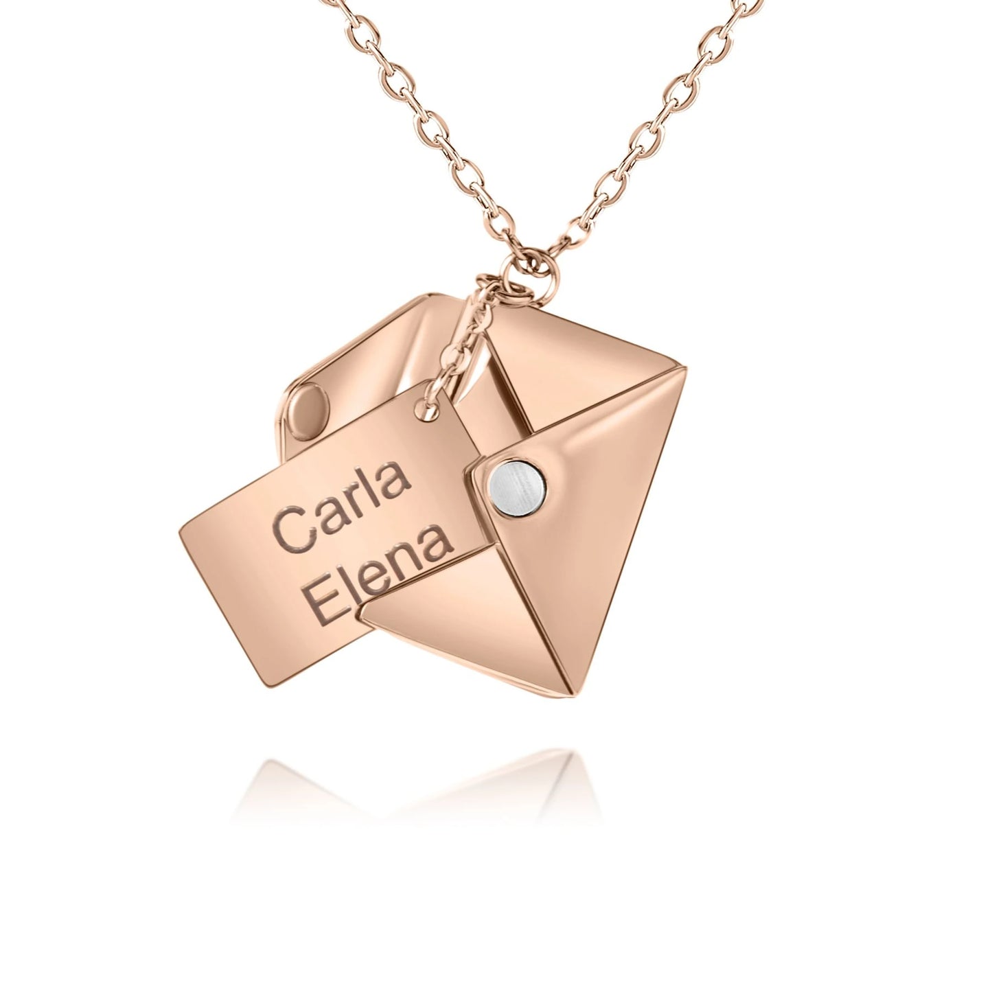 Personalized Love Letter & Envelope Necklace