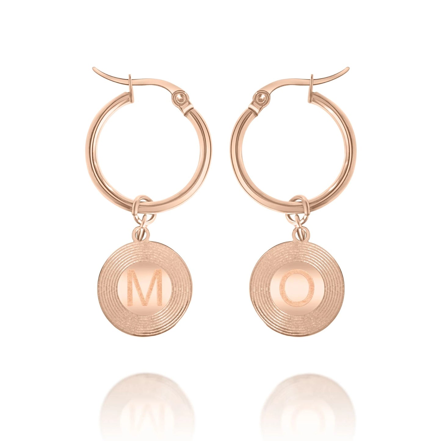 Personalized Sunburst Initial Earrings
