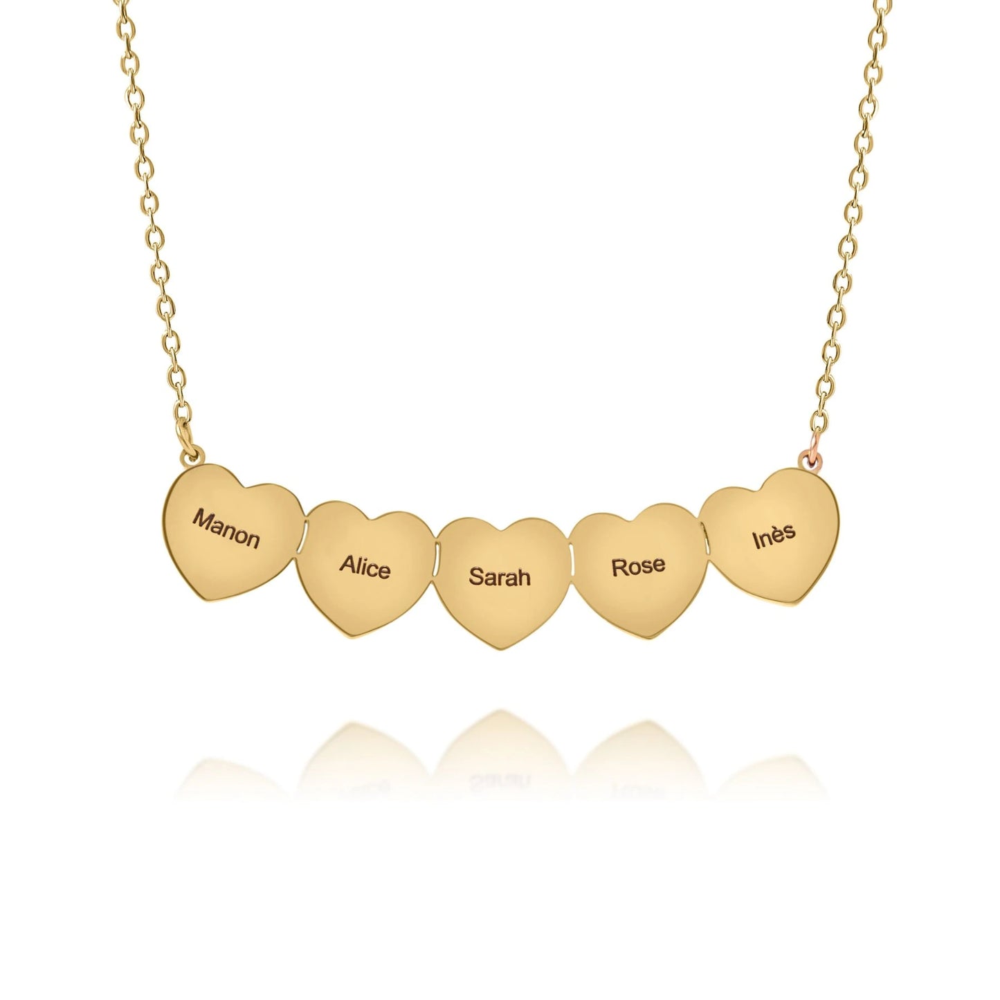 Multiple Small Hearts Necklace