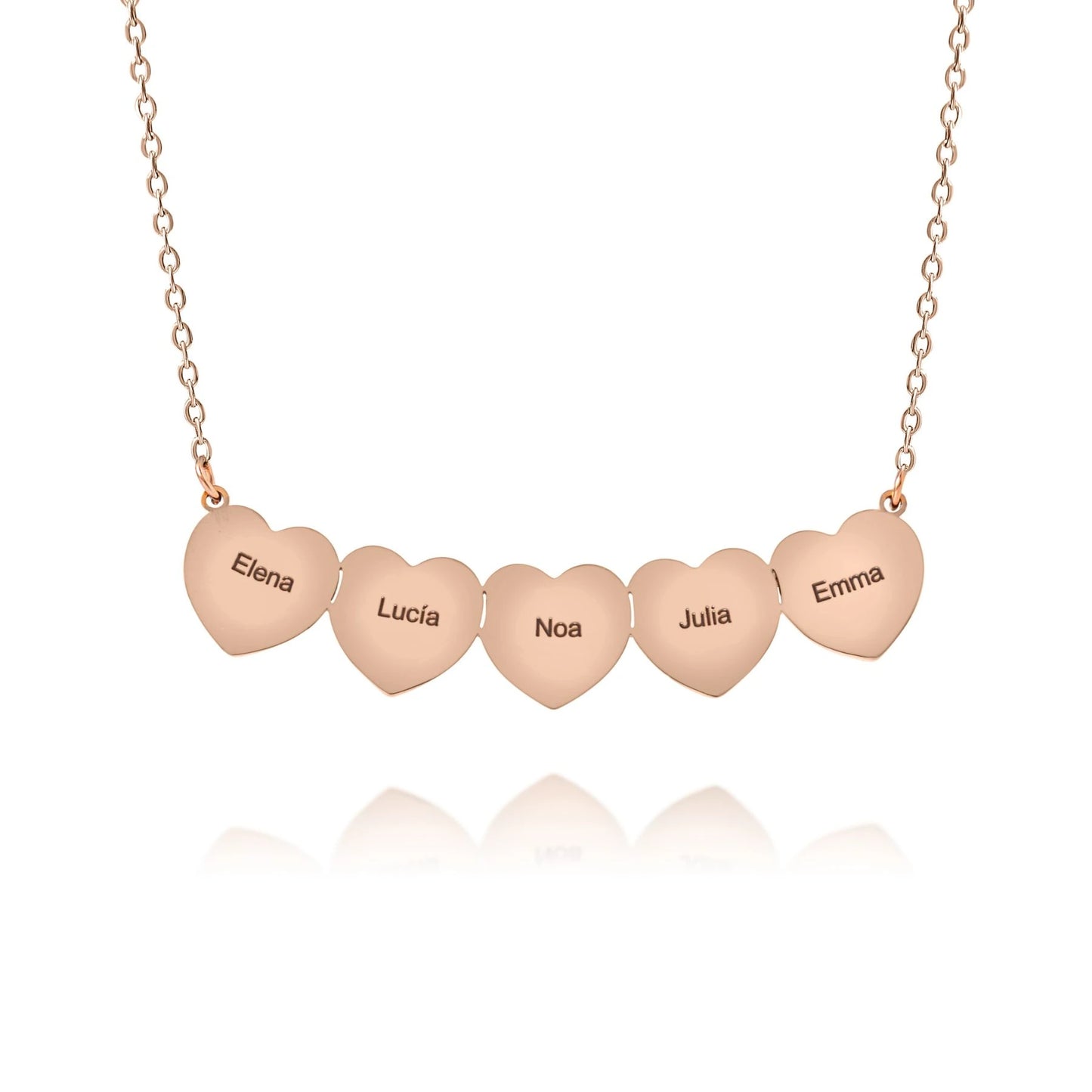 Multiple Small Hearts Necklace