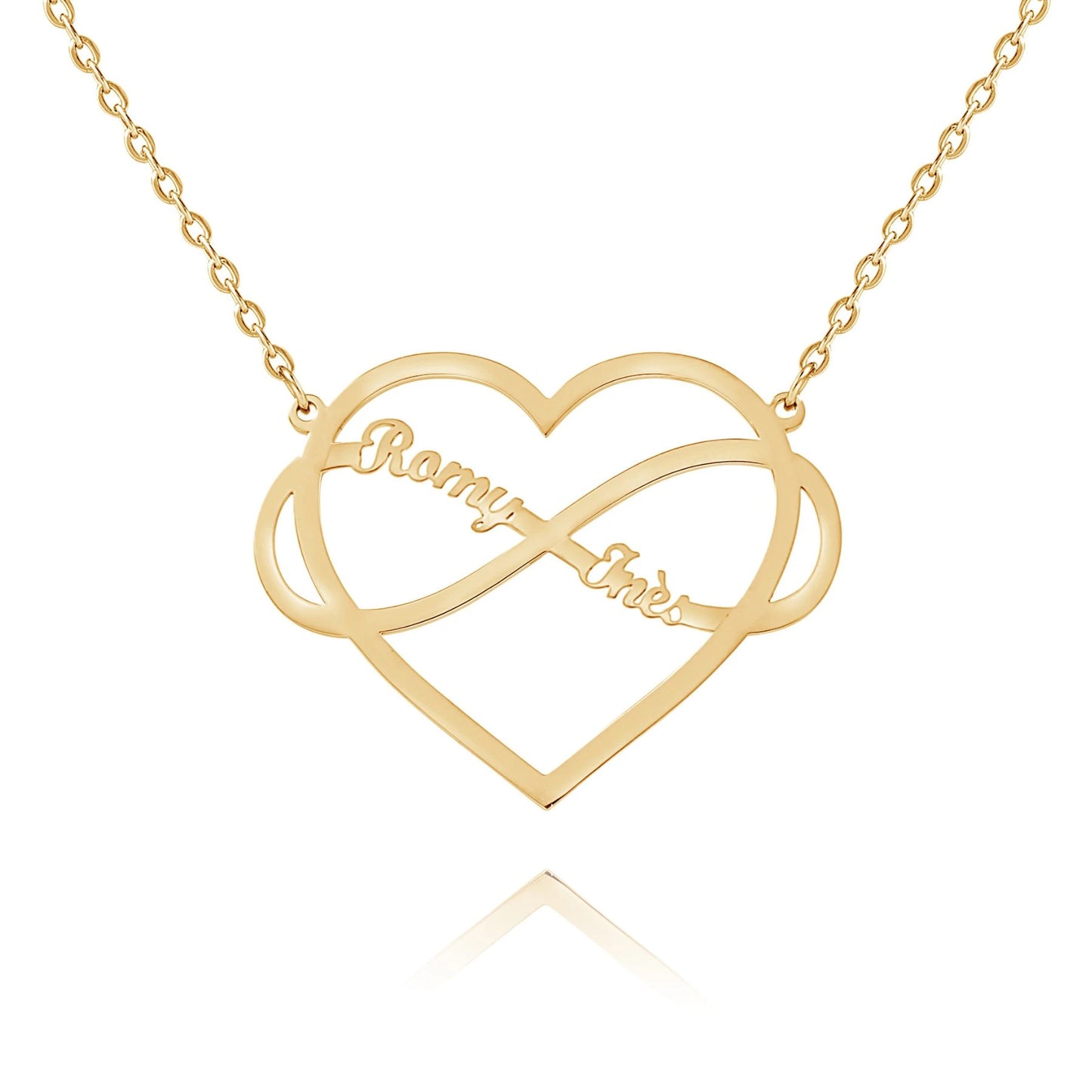 Personalized Infinity & Heart Necklace