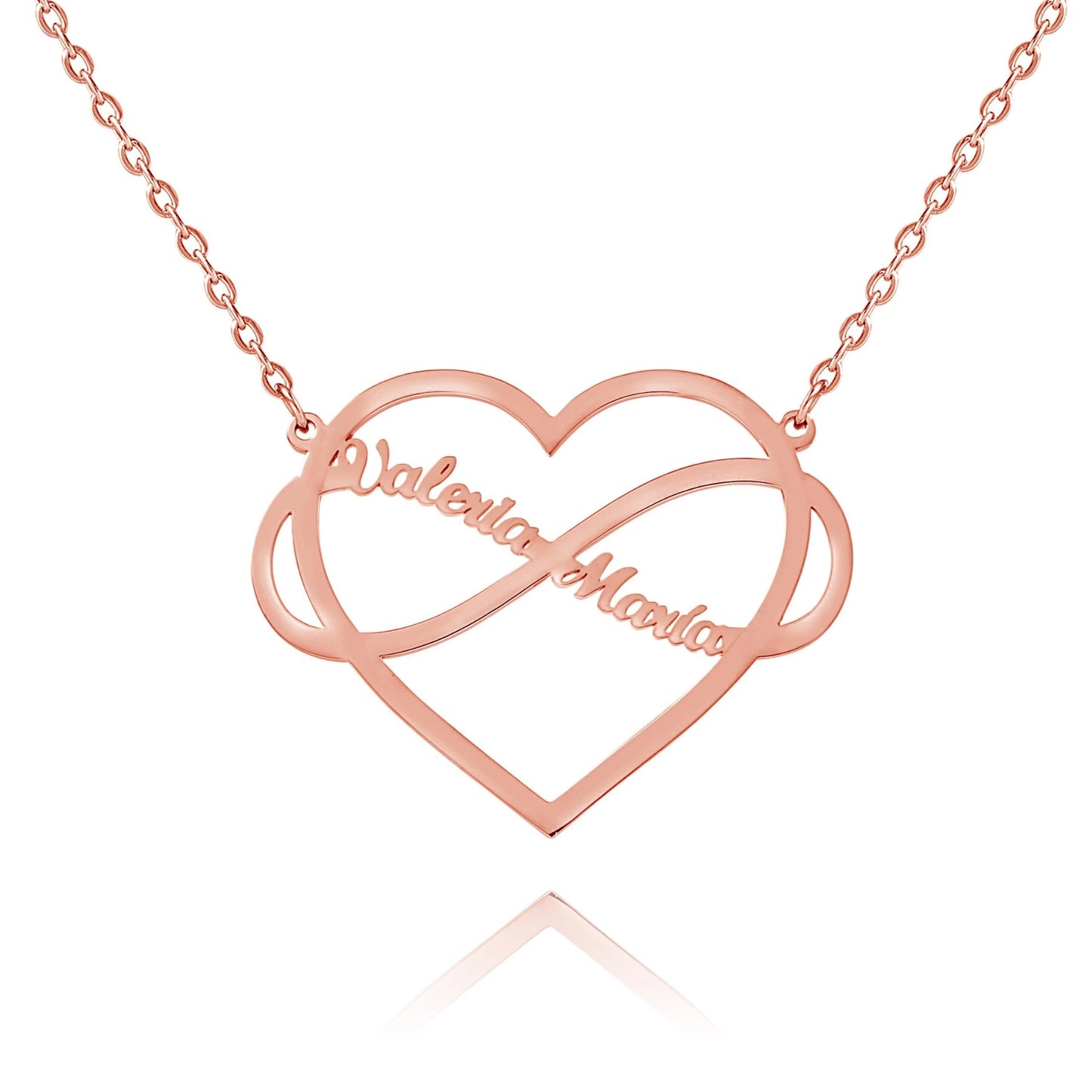 Personalized Infinity & Heart Necklace