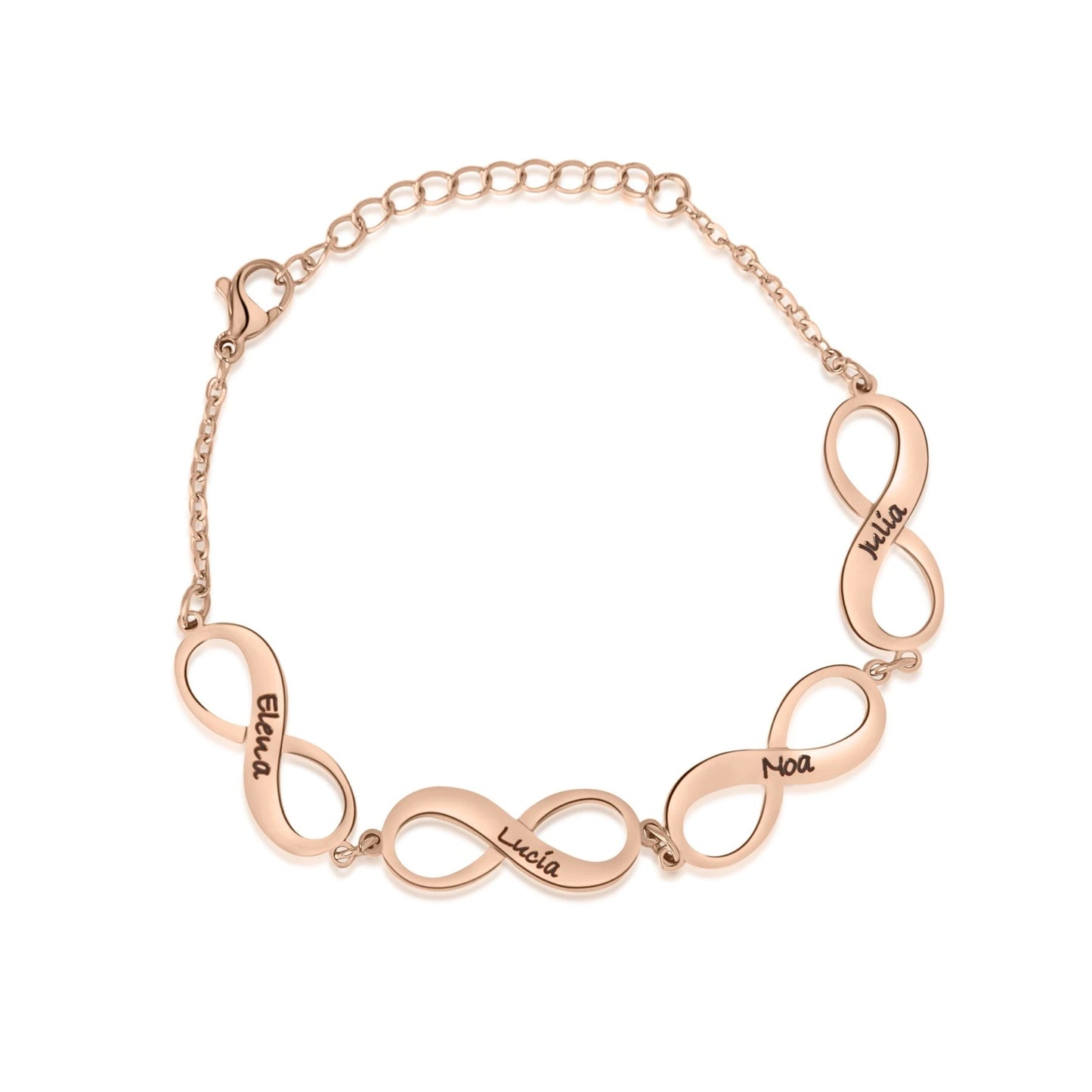 Personalized Bracelet with Infinity Charms