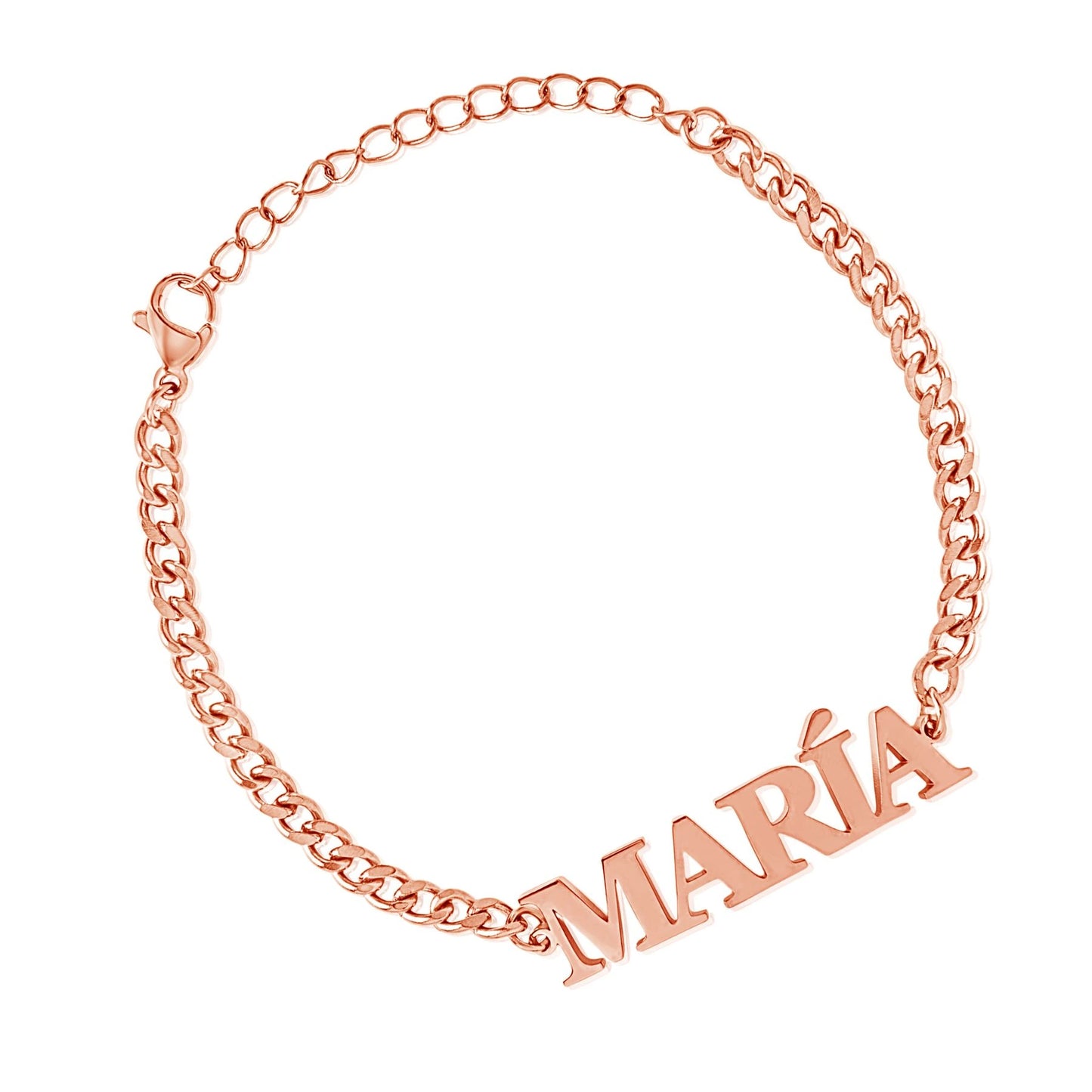 Pulsera con Nombre en Mayúsculas Personalizada