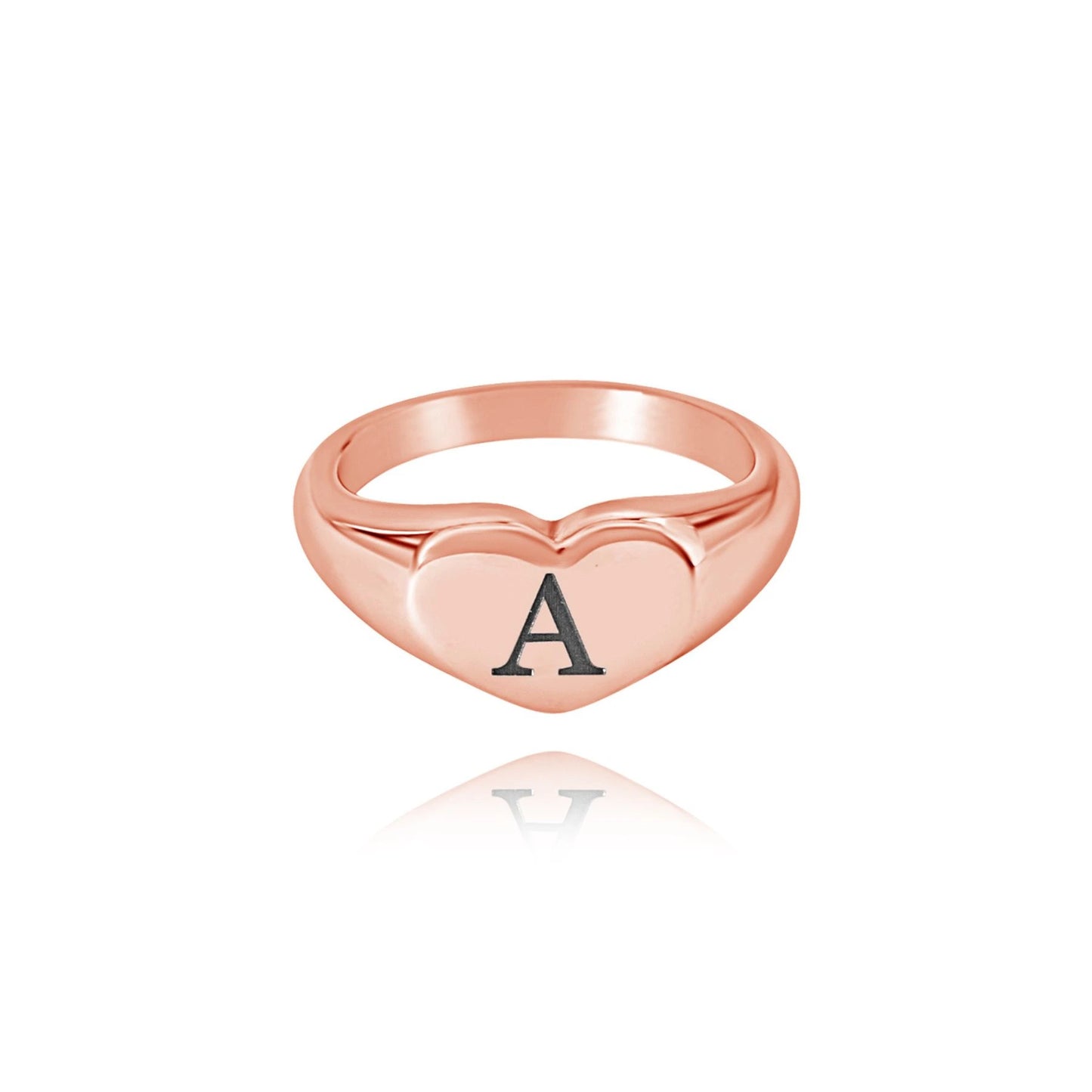 Personalized Signet Ring with Initial