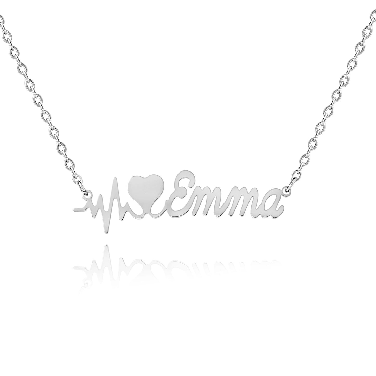 Heartbeat Name Necklace