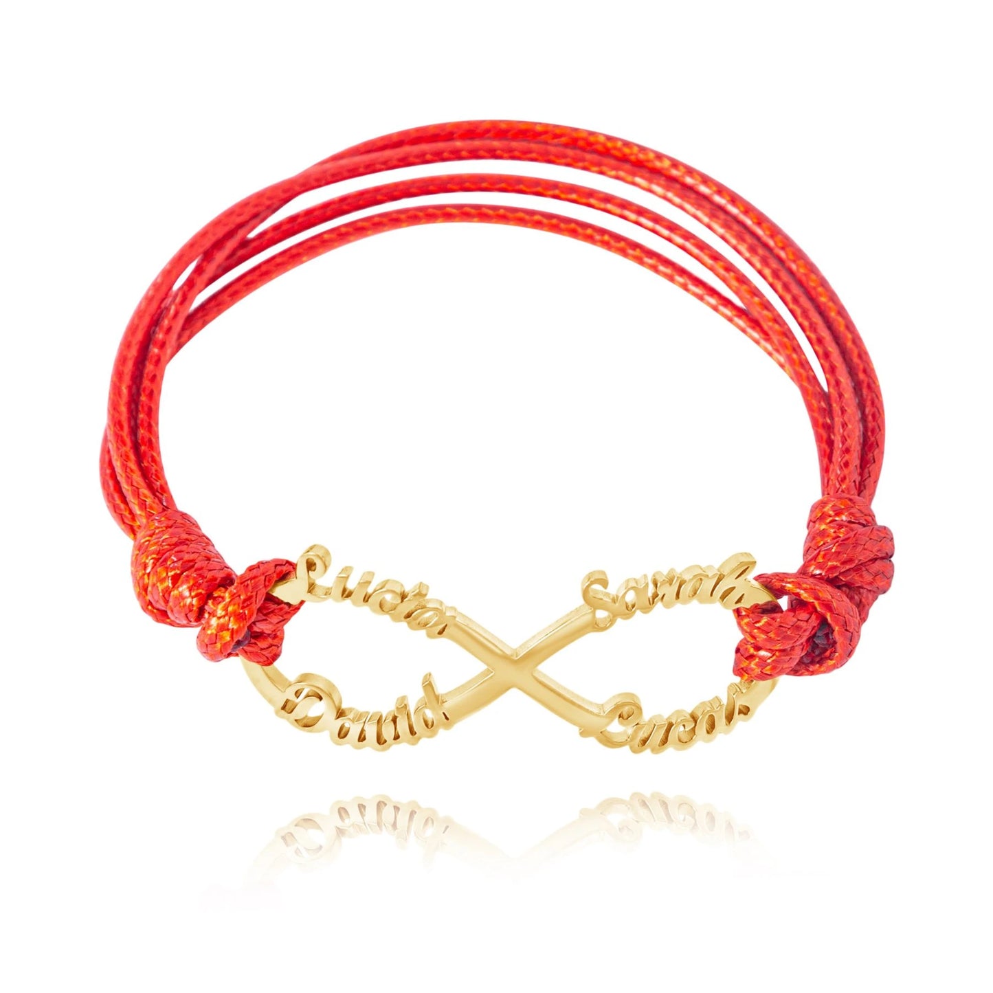 Personalized Infinity Cord Bracelet
