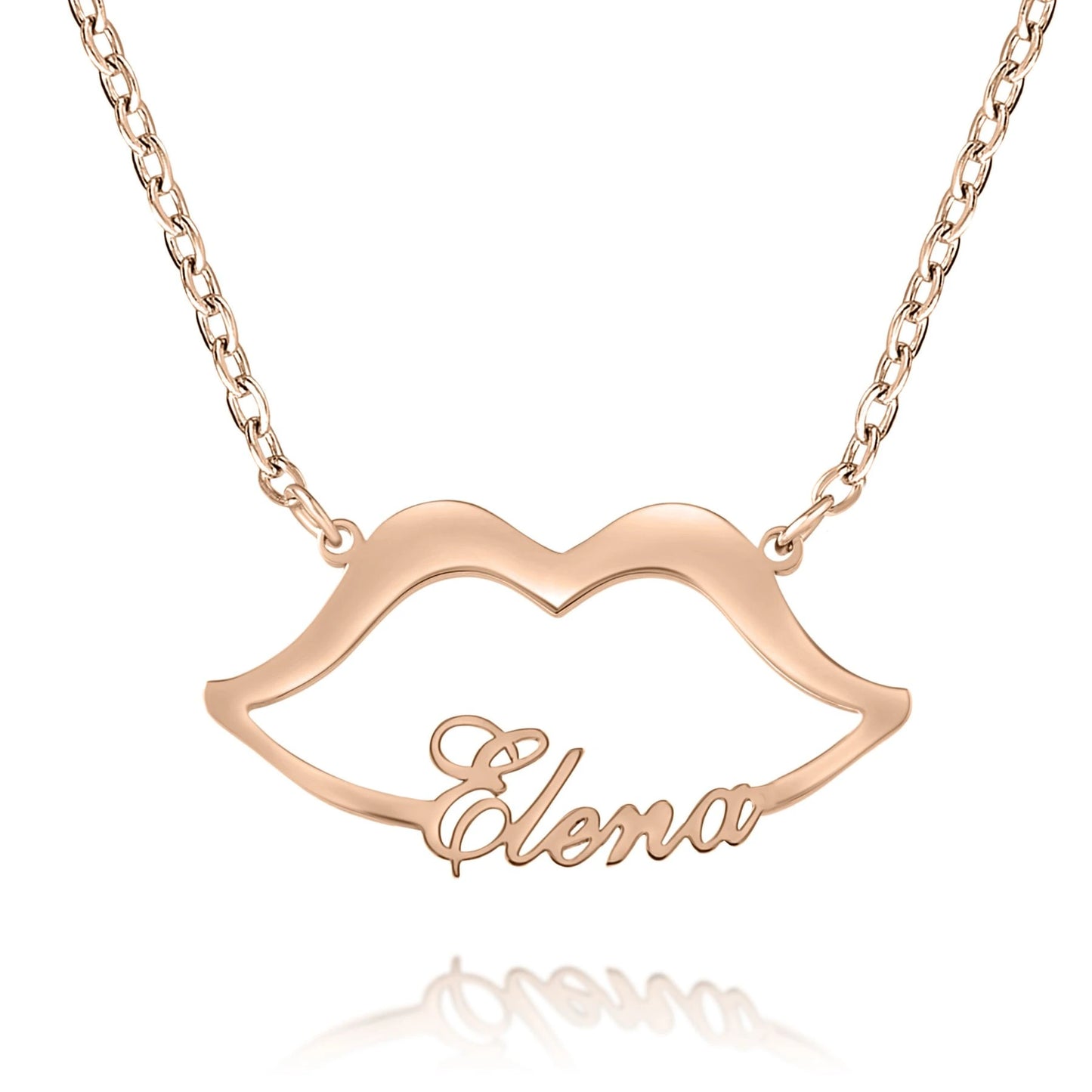 Personalized Lips Name Necklace