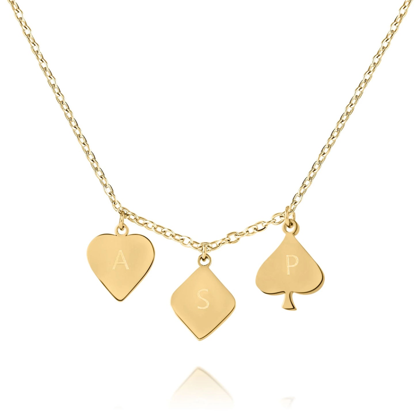Personalized Playing Cards Pendant