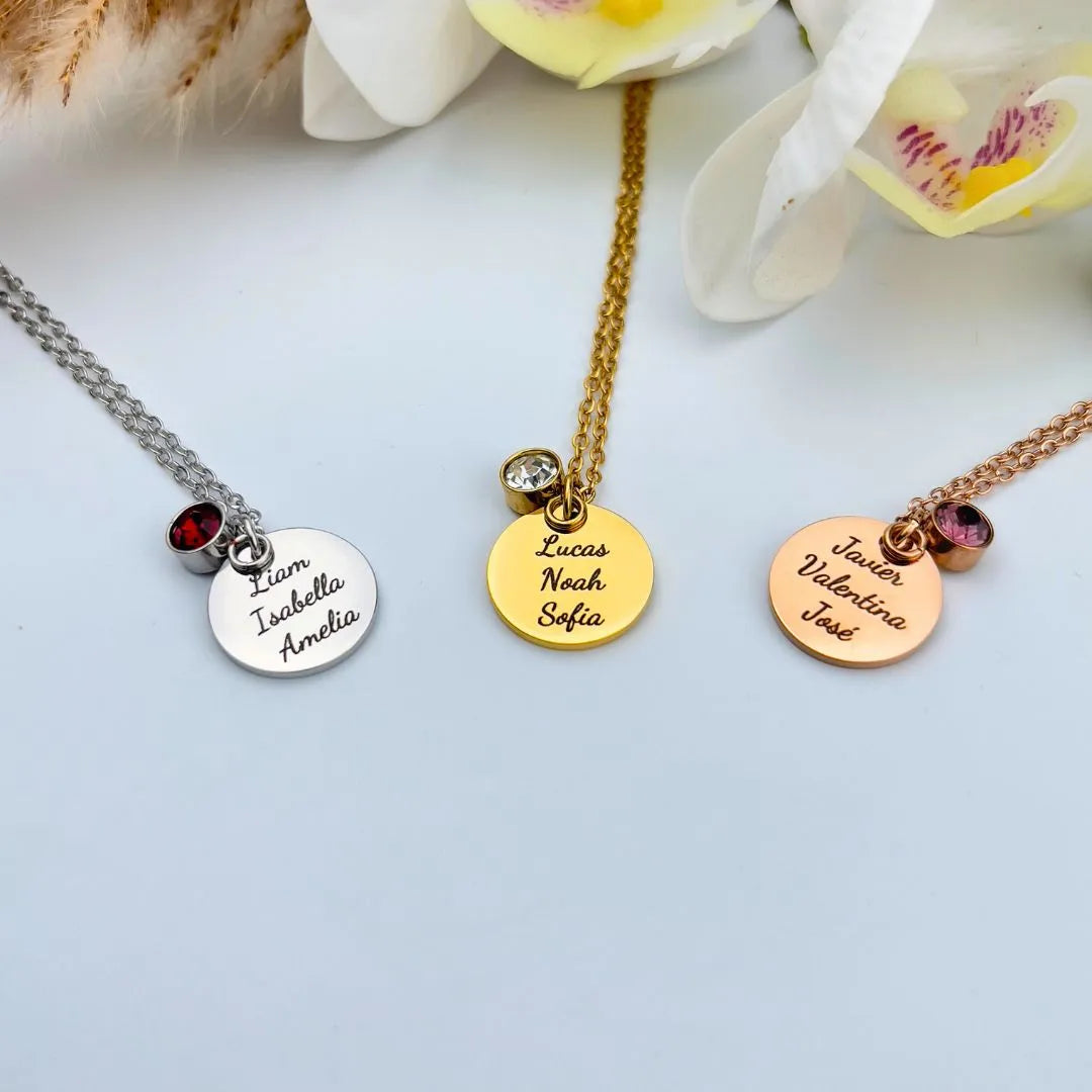 Eternal Love & Personalized Disc Necklace