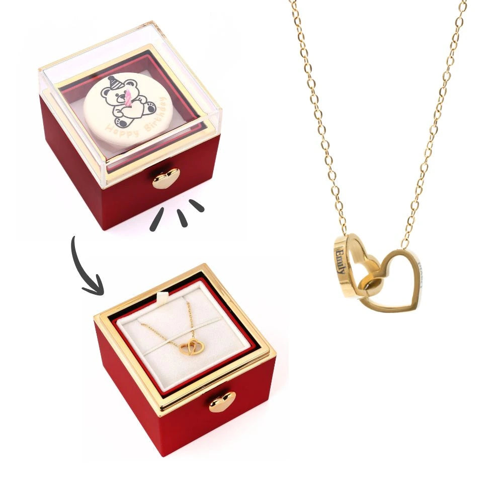 Coffret Surprise d'Anniversaire & Collier Personnalisé