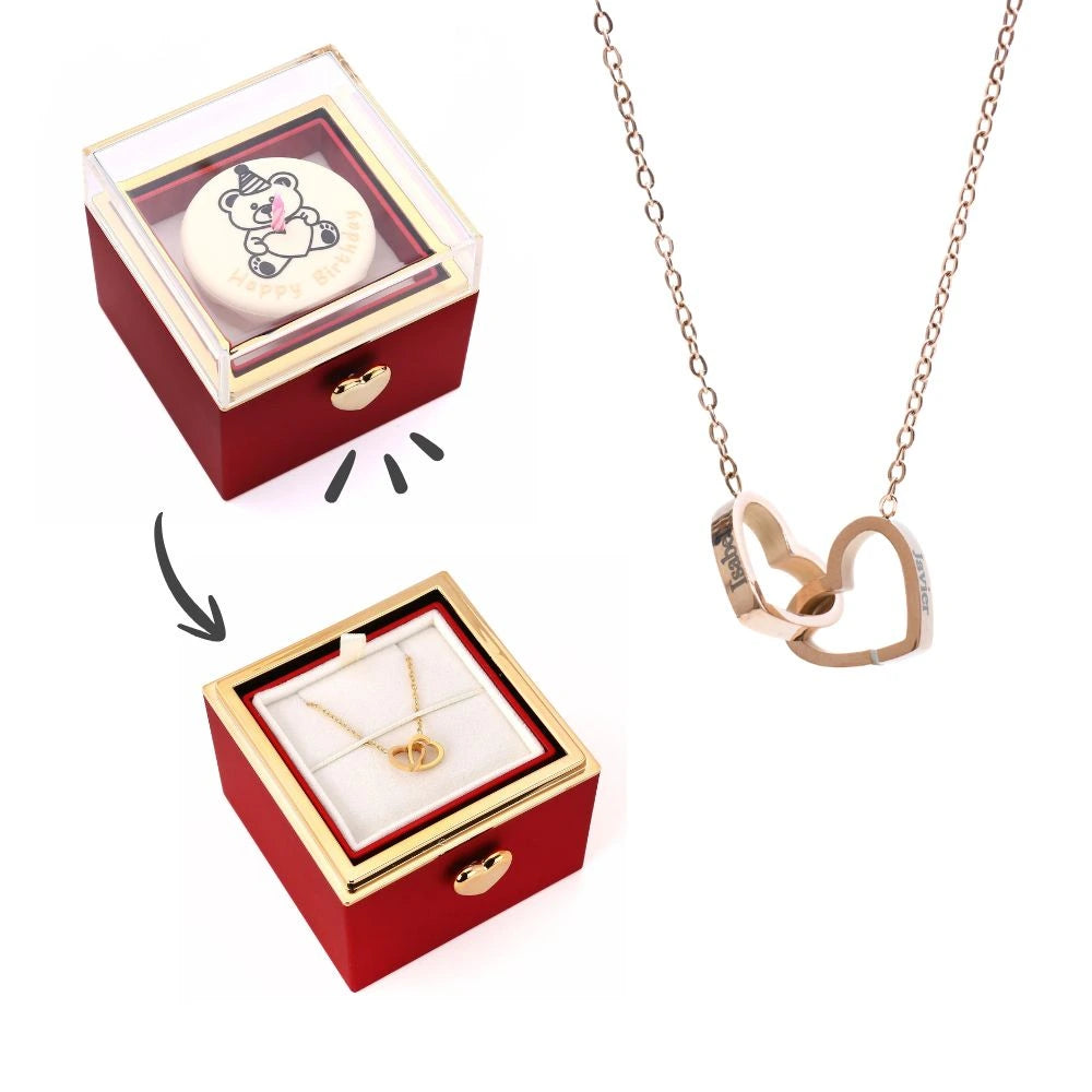 Coffret Surprise d'Anniversaire & Collier Personnalisé