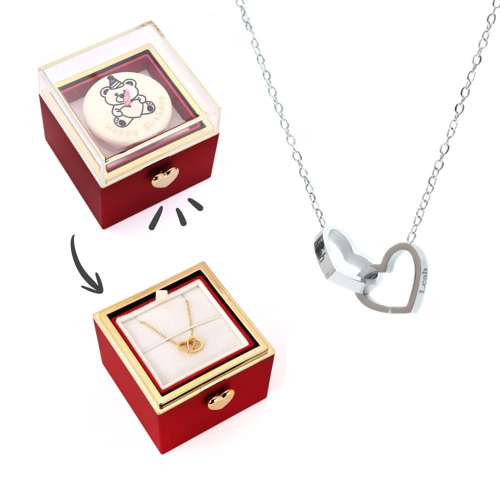 Coffret Surprise d'Anniversaire & Collier Personnalisé