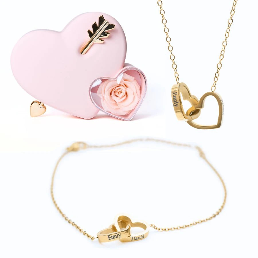 Eternal Love Box & Personalized Bracelet & Necklace