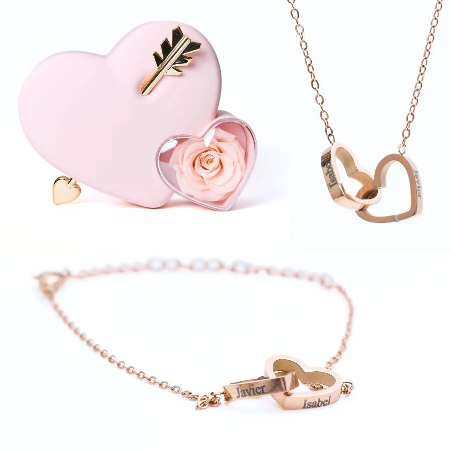 Eternal Love Box & Personalized Bracelet & Necklace