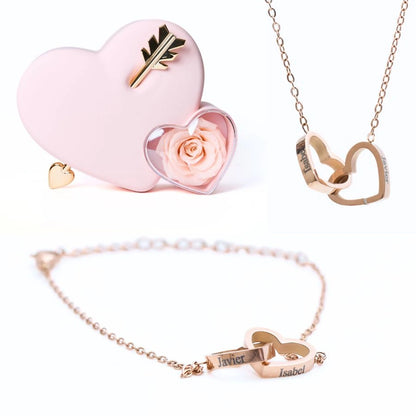 Eternal Love Box & Personalized Bracelet & Necklace