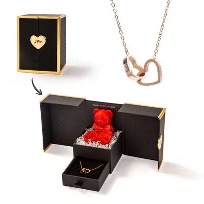 Mini Ours Éternel & Collier Personnalisé