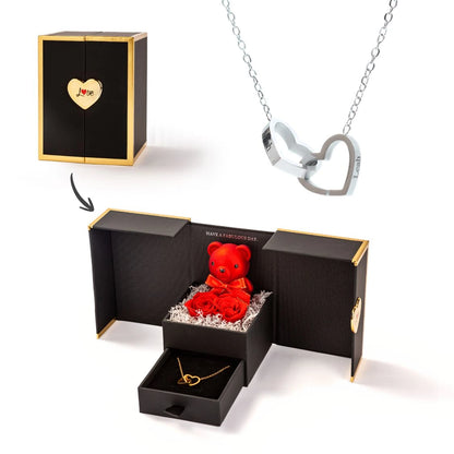 Mini Ours Éternel & Collier Personnalisé