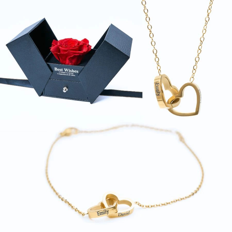 Eternal Gift Box & Personalized Bracelet & Necklace