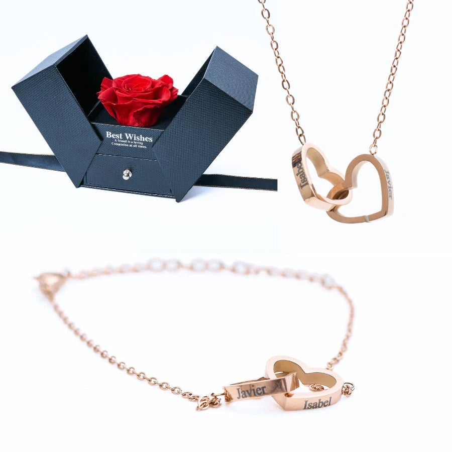 Eternal Gift Box & Personalized Bracelet & Necklace