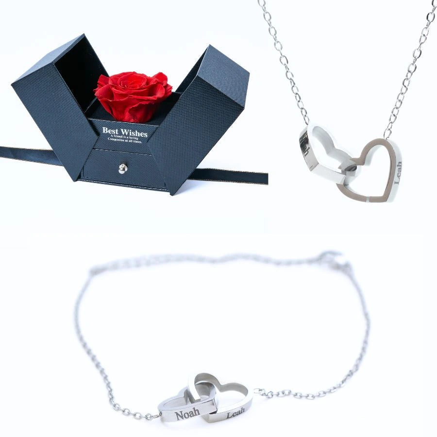 Eternal Gift Box & Personalized Bracelet & Necklace