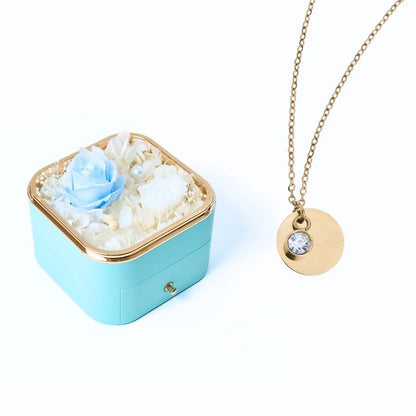 Eternal Happiness & Personalized Disc Necklace
