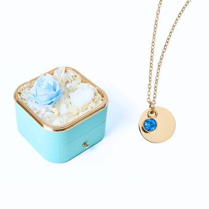 Eternal Happiness & Personalized Disc Necklace