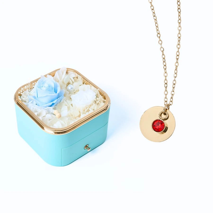 Eternal Happiness & Personalized Disc Necklace