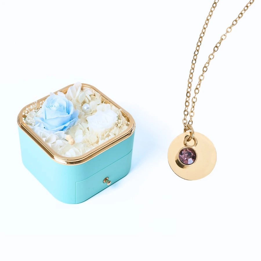 Eternal Happiness & Personalized Disc Necklace
