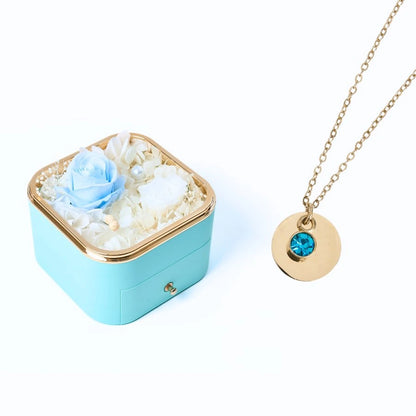 Eternal Happiness & Personalized Disc Necklace