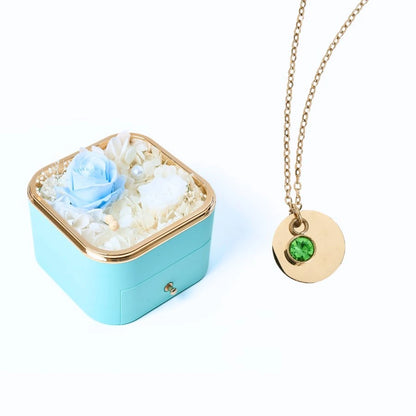 Eternal Happiness & Personalized Disc Necklace
