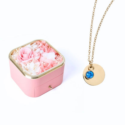 Eternal Happiness & Personalized Disc Necklace