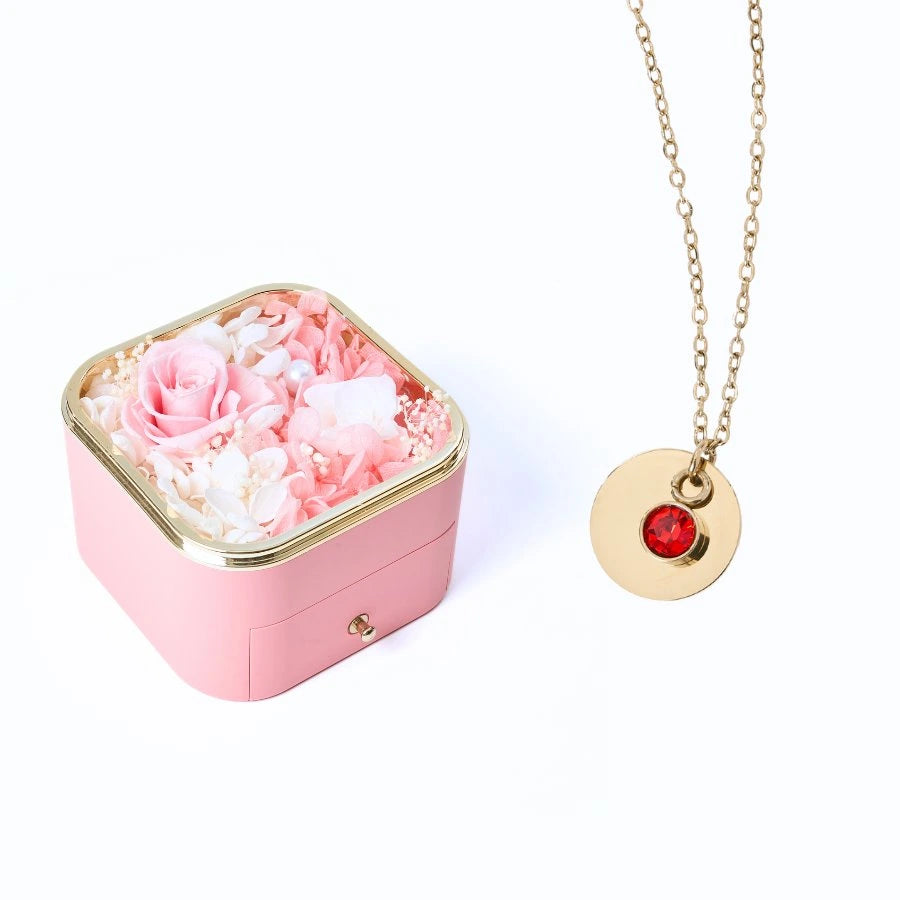 Eternal Happiness & Personalized Disc Necklace