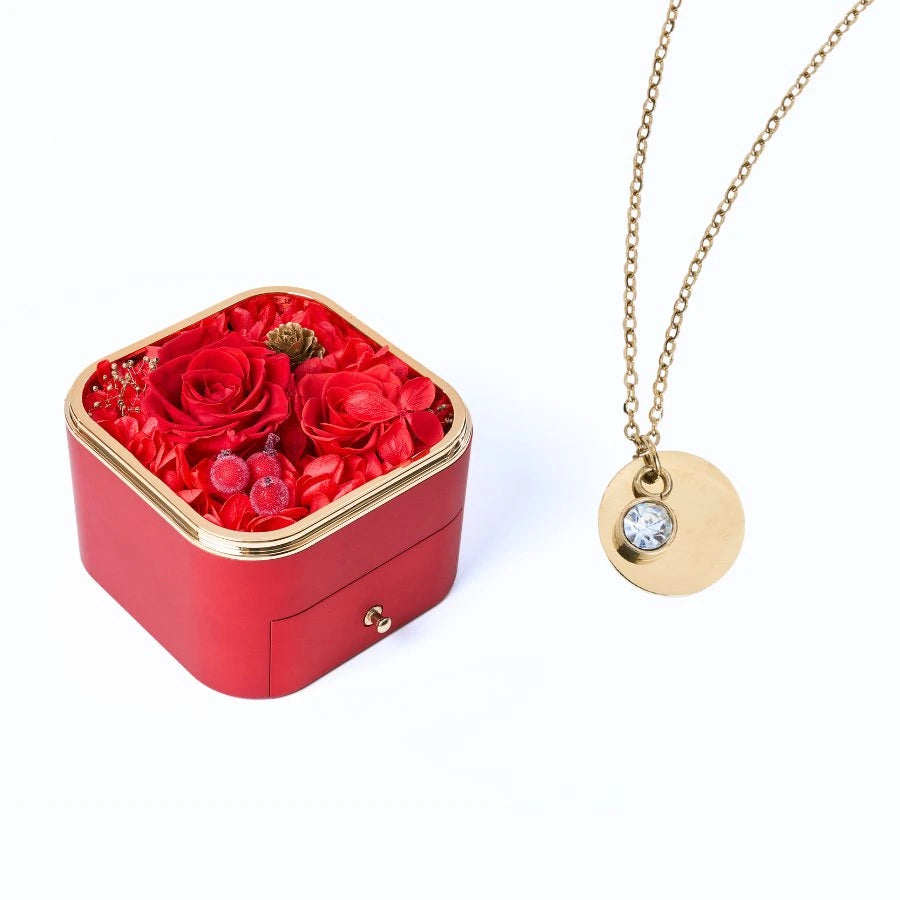 Eternal Happiness & Personalized Disc Necklace