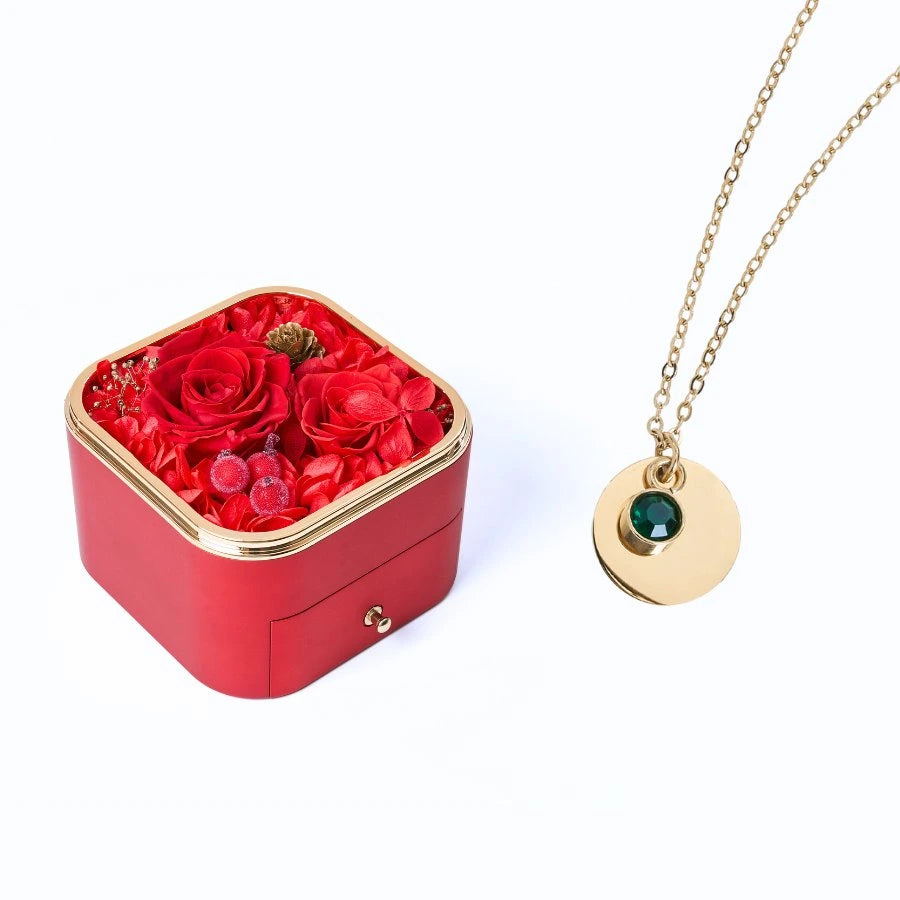Eternal Happiness & Personalized Disc Necklace